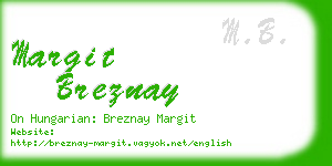 margit breznay business card